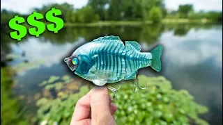 Testing a RIDICULOUS $120 LURE Off eBay -- (Pond Hopping With Uber Expensive Lures)