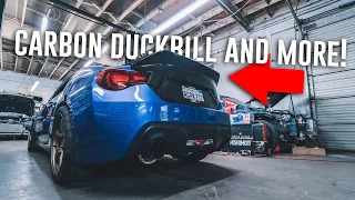 Boosted BRZ Gets Carbon Fiber Makeover! *Carbon Fiber Duckbill Install*