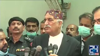 Khursheed Shah Media Talk After Accountability Court Hearing