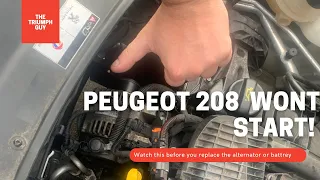 Peugeot 208 Won’t Start Due to Smart Alternator - Emergency Fix Tutorial