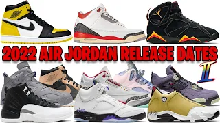 2022 AIR JORDAN RELEASE DATES PART 2: AJ 1 YELLOW TOE, AJ 3 FIRE RED, CITRUS 7, PLAYOFF 12, AND MORE