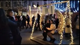 Різдвяний ярмарок у Хмельницькому. Прогулянка вулицею Проскурівською