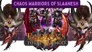 Total War Warhammer 3 (Radious Mod, Chaos Warriors of Slaanesh unit's performance)