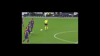 #barcelona #messi | Messi free kick goal against Valencia 2021.