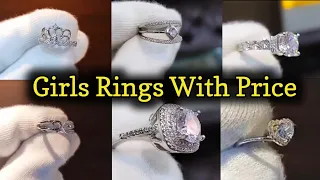 Italian Silver Rings For Girls With Price | Silver Rings Design 2021