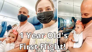 1 YEAR OLD'S FIRST FLIGHT! | Flying with a Baby/Toddler