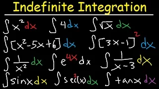 Indefinite Integral - Basic Integration Rules, Problems, Formulas, Trig Functions, Calculus