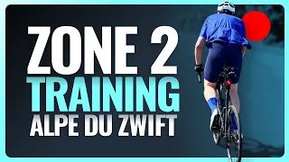 Zone 2 Training on Alpe du Zwift for Easy XP 🔴