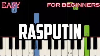 RASPUTIN - BONEY M. | SLOW & EASY PIANO TUTORIAL