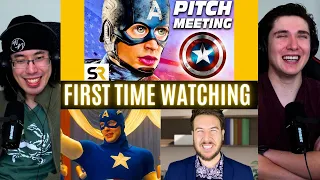 REACTING to *Pitch Meetings: Captain America 1* WORST ONE??!! Ryan George | Screen Rant