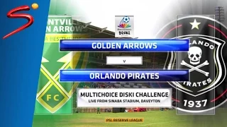 MultiChoice Diski Challenge 2015/16 Rd 9: Golden Arrows 0-0 Orlando Pirates