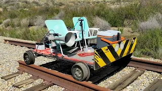 Speeder rail Adventure in México.  (Little Fox) rail cart . Aventura en (Zorrita) por Tecate, MX.