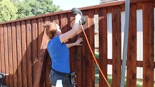 Building a Board on Board Cedar Fence - Part 2