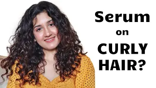 Loreal Paris Extraordinary Oil Serum Review on CURLY HAIR | How to use Hair Serum on CURLY HAIR