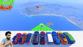 Indian Car Vs 10000 High Speed BOOST Ramp Challenge GTA 5