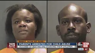 Sarasota parents accused of beating and starving twins and 6-year-old son