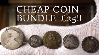 300 + YEAR OLD English Silver Coins For £5 EACH?! Early Milled Coin Bundle (4K)