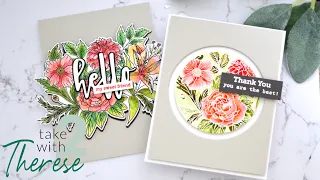 How to Make 2 Same But Different Floral  Watercolour Cards with Altenew!