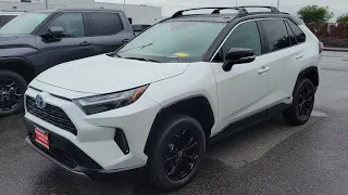 2023 Toyota RAV4 Hybrid XSE AWD in Wind Chill Pearl White