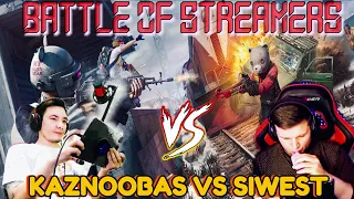 Битва Стримеров KAZNOOBAS VS SIWEST PUBG Mobile