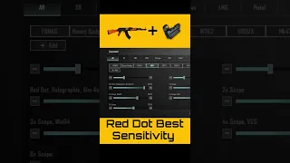 AKM no recoil sensitivity 😱 AKM Red Dot best sensitivity #pubgmobile #shorts #bgmi