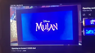 Opening and closing to frozen 2 2020 dvd