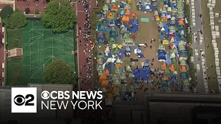 Chopper 2 over Columbia as deadline to clear encampment passes