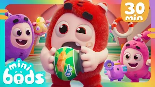 MINIBODS NEW! ✨ FUSE is HUNGRY 😋 Set Free The Snack! | Baby Oddbods | Comedy Funny Cartoons for Kids