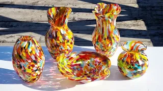 Mediterranean  collection - Original Murano Glass handmade in Venice Italy