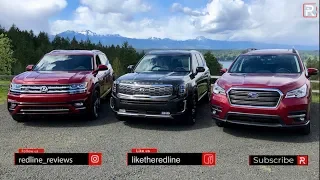 Kia Telluride Vs. Subaru Ascent Vs. Volkswagen Atlas – Which Big SUV Is The BEST??