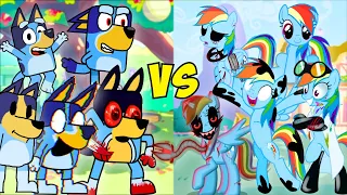 Bluey VS Rainbow Dash ALL PHASES - Friday Night Funkin'