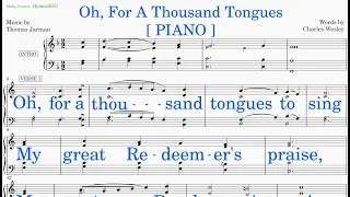 Oh, For A Thousand Tongues  (Jarman - Wesley) [v2] Piano