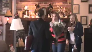 Marine Surprises Mom and Sister for Christmas