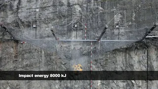 2011: World record - 20 metric tons rockfall impact stopped