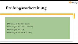 B1 Prüfungen: Goethe, Telc oder DTZ?? Unterschiede