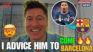 🚨HAPPENED NOW🔥 LOOK WHAT LEWANDOWSKI SAID ABOUT MBAPPE 🔥 MBAPPE TO BARCELONA ✅ BARCA NEWS TODAY!
