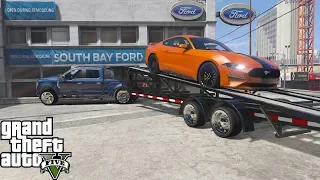 GTA 5 Real Life Mod #182 Ford Dealership Delivering A 2019 Ford Mustang GT To A Customer