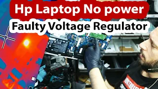 Hp Laptop No Power Motherboard Fixed in 5 minutes - The power of Thermal camera