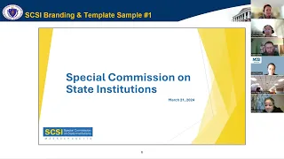 Special Commission on State Institutions March 21, 2024 Meeting