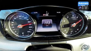 2017 Mercedes E 200 (184hp) - 0-200 km/h acceleration (60FPS)