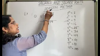 Class-8th#Square roots by Division method