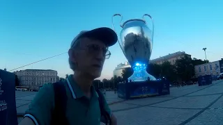 Colorful Big Cup of UEFA Championship in Kiev, Ukraine (ENGLISH Story)