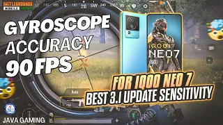 3 Finger + Gyroscope🤔IQOO NEO 7 🔥| WHICH DO YOU PLAY FOR FPS? | BGMI