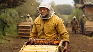 The gangster confronts a beekeeper, unaware he's even more dangerous than they think