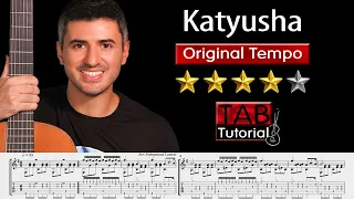 katyusha | original tempo | Tutorial + Sheet and Tab | Casatschok