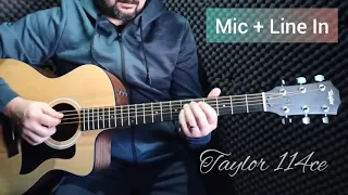 Es2 system of Taylor 114ce compared to the HiQ Studio Microphone - Can you tell the song?