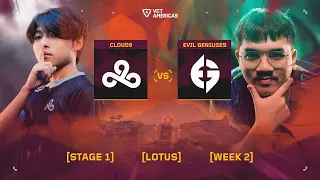 Cloud9 vs Evil Geniuses - VCT Americas Stage 1 - W2D3 - Map 1