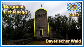 Wanderung zur Burgruine Lichtenegg | Bayerischer Wald 2020