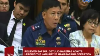 Relieved SAF Chief Napeñas admits leading the Jan. 25 Mamasapano operation