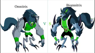 Omnitrix vs Biomnitrix side by side comparison Part 4